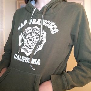 Olive green San Francisco hoodie